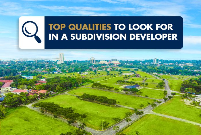 Top Qualities to Look for in a Subdivision Developer in the Philippines